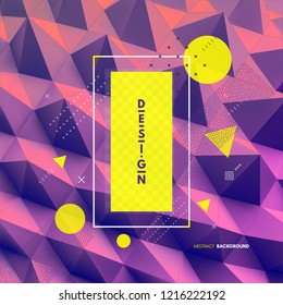 Fondo abstracto 3D. Ilustración vectorial.