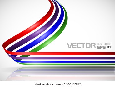 3d abstract background. Vector illustration. Eps 10.