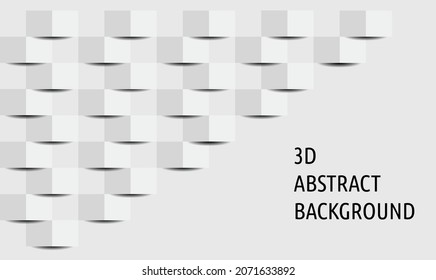 3D Abstract Background Vector Illustration. 