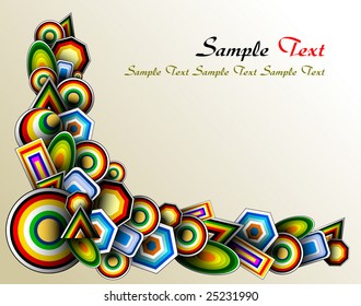 3d abstract background - vector illustration - jpeg version in my portfolio
