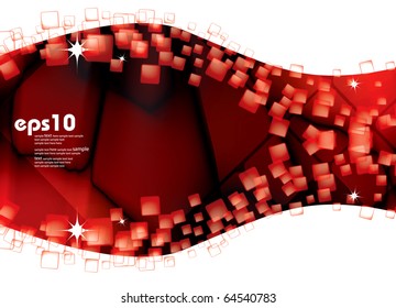 3d abstract background - vector illustration