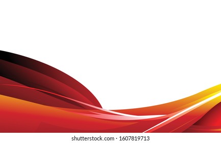 3D abstract background vector with red and orange flame effects