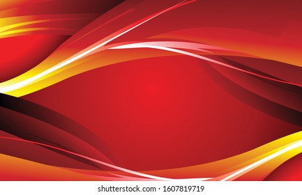 3D abstract background vector with red and orange flame effects