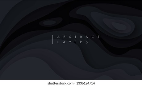 3D abstract background with white paper cut shapes. Vector design layout for business presentations, flyers, posters.