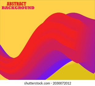 Abstrakter 3D-Hintergrund - Zusammenarbeit mit Rot, Blau und Gelb