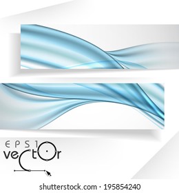 3D Abstract Banners With Place For Your Text. Vector Illustration. Eps 10