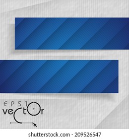 3D Abstract Banners With Place For Your Text. Vector Illustration. Eps 10.
