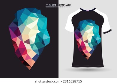 3D abstract black t-shirt design