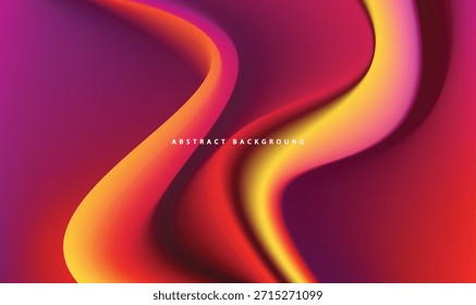 3D abstrakter blauer Hintergrund mit dynamischem fluidem Design und bunter digitaler Komposition