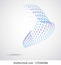 3d abstract blue futuristic background