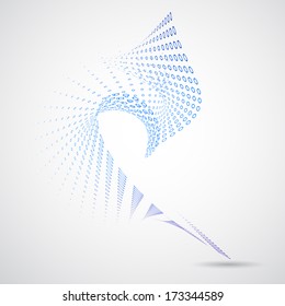 3d abstract blue futuristic background