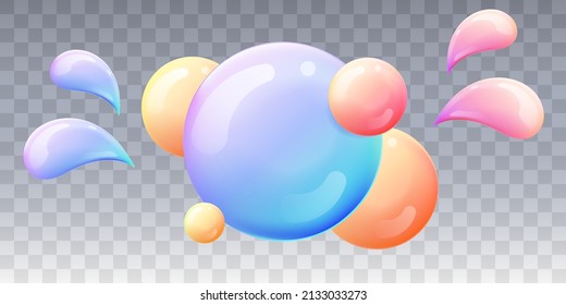 3D-Abstrakte blaue Formen Vektor
