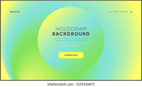 3d abstract blurred background for landing page or website header design. Minimal hologram art for business site concept.