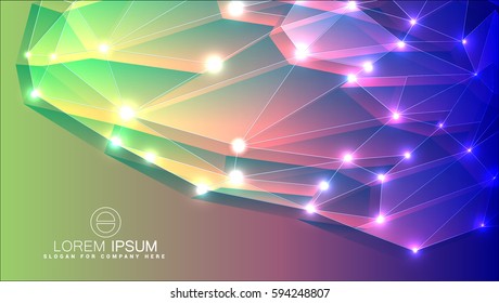 3d abstract business background