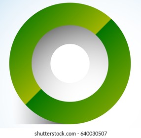 3d abstract circle icon with transparent shadow. Circle icon, circle logo