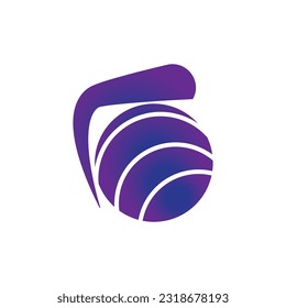 3d abstract circle logo design.