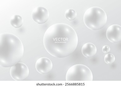 3D Abstract Circle On White Background. Futuristic. Technology Banner. Minimal. Vector Illustration. Wallpaper