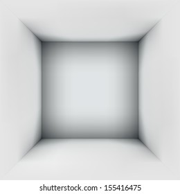 3d abstract clean room