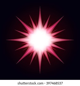3d abstract color flower or star