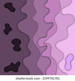 3d abstract color wave background with paper cut shapes. Layout vector design for business presentations, flyers, posters