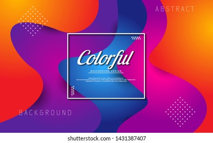 3d abstract colorful background with overlap layer. Modern abstract background design. Editable vector background design. Eps-10 vector.