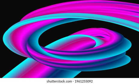 3d Abstract colorful fluid background. Vector illustration