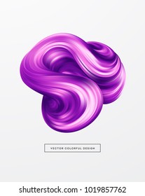 3d Abstract colorful fluid design. Vector illustration EPS10