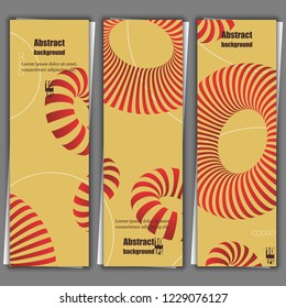 3d abstract colorful shape. Banner template. Eps10 Vector illustration
