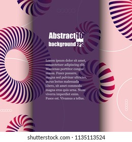 3d abstract colorful shape. Brochure template. Eps10 Vector illustration