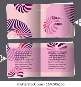 3d abstract colorful shape. Brochure template. Eps10 Vector illustration