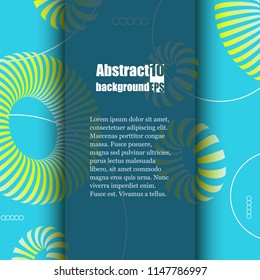3d abstract colorful shape. Brochure template. Eps10 Vector illustration