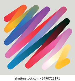 3d abstract colorful twisted liquid shapes. Vector modern gradient shapes elements for banner, background, poster. Abstract poster
