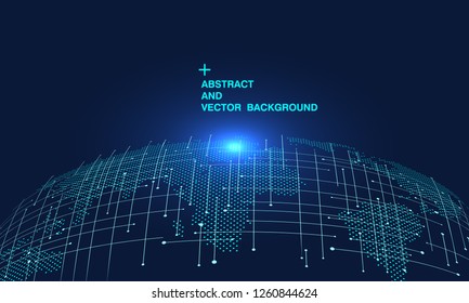 3D abstract concept world or earth, internationalization and globalization