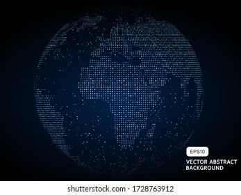 3D abstract concept world or earth, internationalization and globalization	