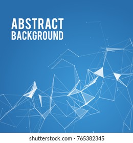 3d abstract connection background and science color neon background with space for copy. Plexus digital wallpaper. Business presentation concept. Medical structure and artificial intelligence 