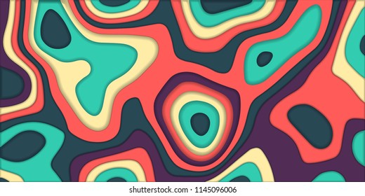 3D Abstract Creative Texture Paper Cut Style Background. Minimal Color Motion Texture Graphic Design. Concept. For Graphic, Banners, Presentations, Wallpaper, Reports. Vector Illustration. Eps10