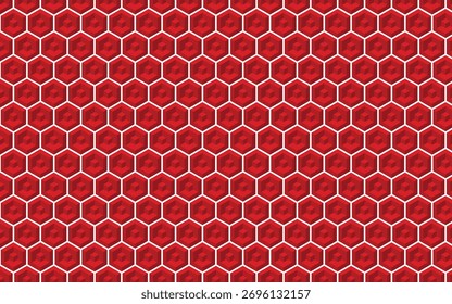 3d abstract cube hexagon shape background. Simple hexagons pattern with geometric abstract background.