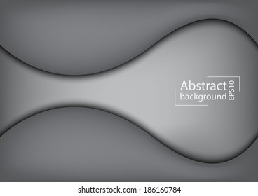 3D Abstract curve overlap on white background used for web design.EPS 10 format