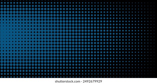 3D Abstrakter dunkelblauer Hintergrund mit Punktmuster Vektorgrafik Design
