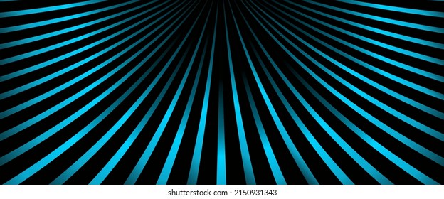 3d abstract dark sunburst background. Blue vector background illustration stripes spreading shiny vector blue background lined template.