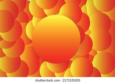 3d abstract design with round background perfect for less text design