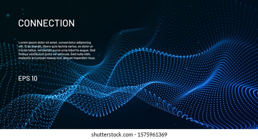 3d abstract digital technology background. Futuristic sci-fi user interface concept. Big data, artificial intelligence, music hud. Database. Emulation. Blockchain and cryptocurrency. Vector