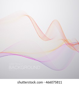 3D abstract digital wave. Futuristic vector illustration. Technology concept. Abstract background