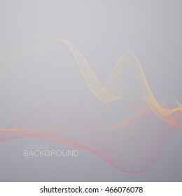 3D abstract digital wave. Futuristic vector illustration. Technology concept. Abstract background