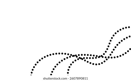 3D abstract dot burst creating a central wave cavity on white