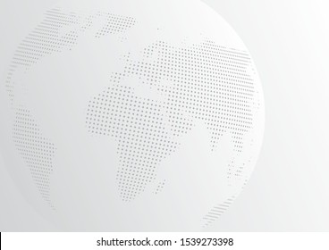 3D Abstract Dots Planet Global Concept. EPS10 Vector