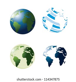 3d abstract earth isolated over white background. vector illustration 3d abstract earth isolated over white background. vector illustration