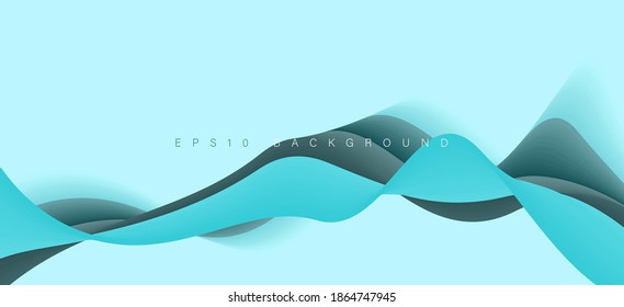 3d abstract fluid dynamic gradient background vector