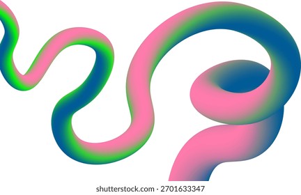 as formas de fluido abstratas 3d