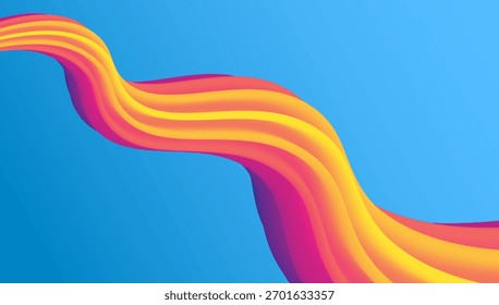 the 3d abstract fluid shapes
